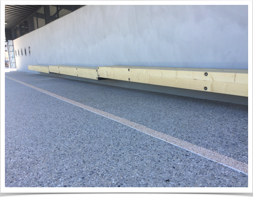Banc en madrier
